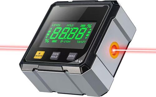 📐High‑precision digital laser level for fast angle & slope measuring.