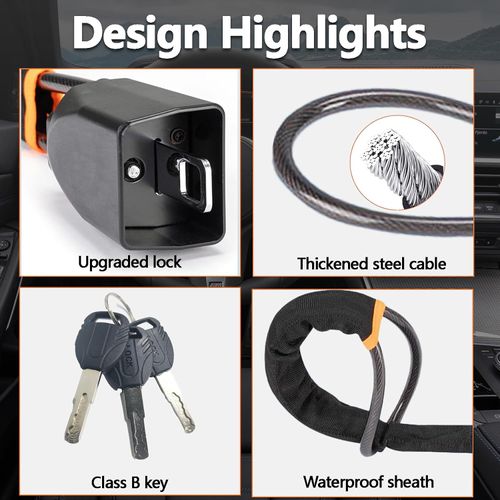 🚗Car Steering Wheel Seatbelt Lock | Ultimate Anti-Theft Protection