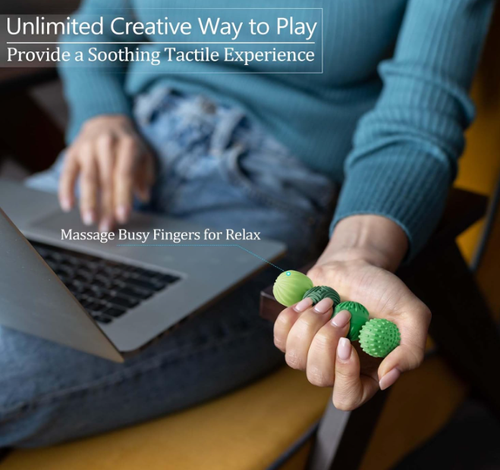 4Pcs Silicone Magnetic Sensory Balls Set