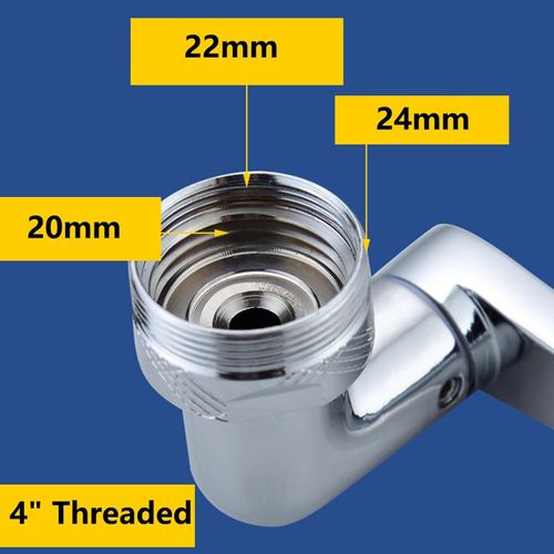 1440° Faucet Extender Swivel Faucet Splash Water Filter Extension, Kitchen Bathroom Multifunction Universal Robotic Arm (Switchable Modes)