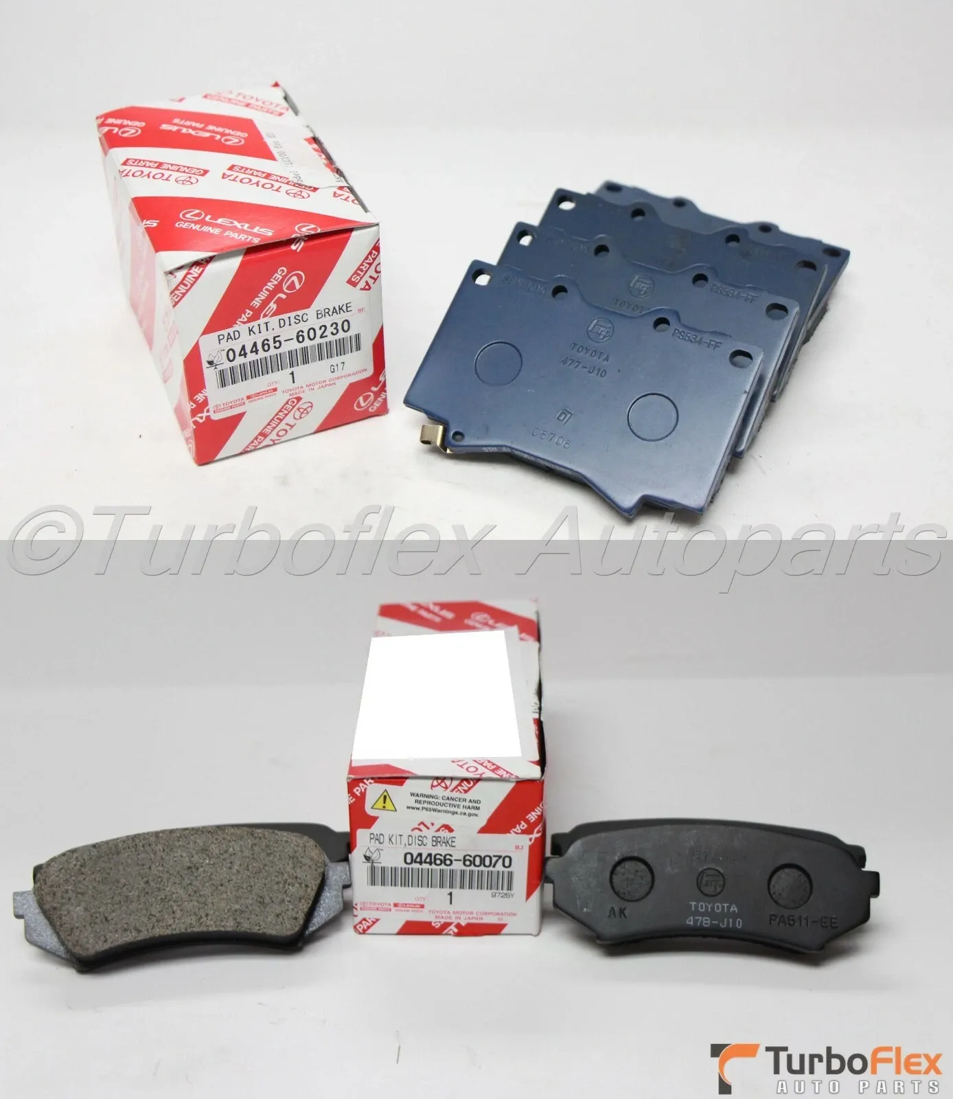 Toyota Land Cruiser Lexus LX470 2003-2007 Genuine Front & Rear Brake Pad Sets