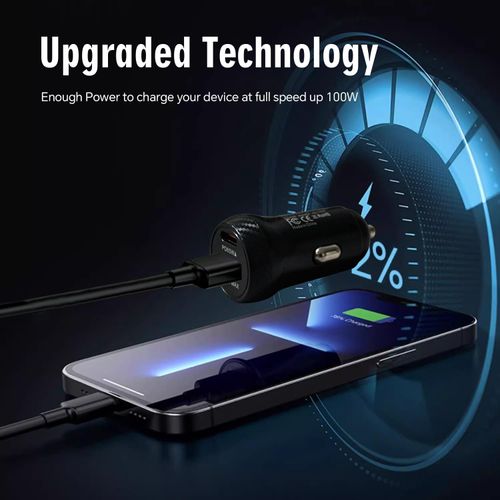 ⚡ 38W PD+QC3.0 Dual Port Mini Car Fast Charger