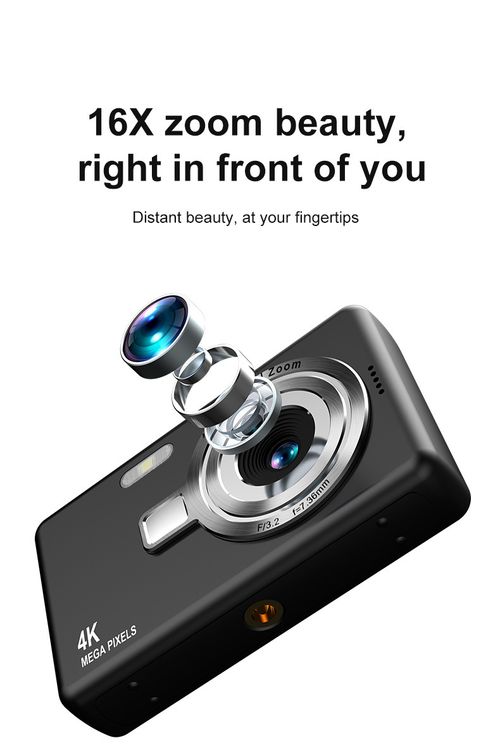 Retro 4K CCD Digital Camera + FREE 32GB Card + Card Reader + OTG Adapter Vintage Aesthetic Mini Pocket Camera For Students | Full Starter Kit All Included Ultra HD Entry Level CCD Digital Camera | Complete Ready-To-Use Gift Bundle