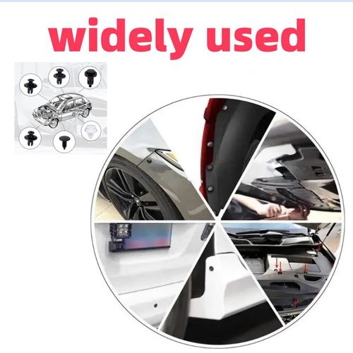 🚗 100PCS Universal Car Clips - 6 Types, Bumper Fasteners