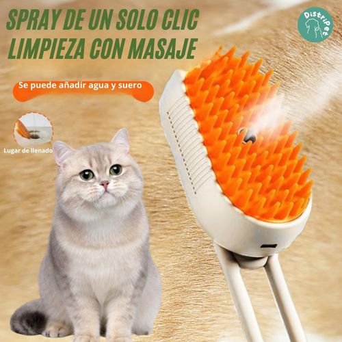 Cat Steam Brush, 3 in 1 Dog Brush, Cleaning, Massaging and Brushing, Self-Cleaning and Electric Grooming Comb for Long or Short Hair Pets