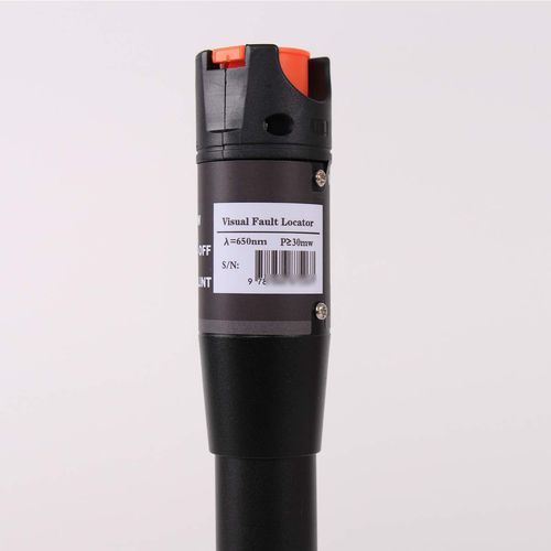 🔴 30MW Metal VFL Visual Fault Locator with FC-LC Adapter 📶 30KM Fiber Optic Red Light Pen For All SC FC LC Cables