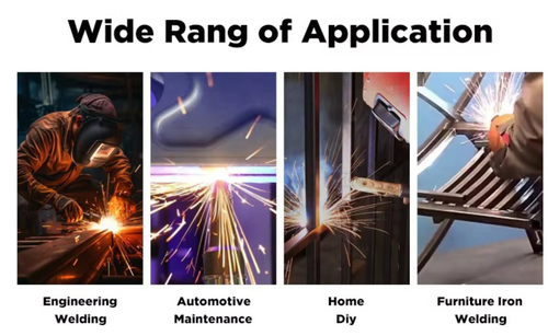 Portable Mini MMA Welding Machine 220V | Full Starter Kit With Welding Cables + Safety Glasses + Welding Hammer