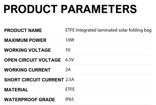 10W ETFE Foldable Solar Panel Charger | IP65 Waterproof Portable Outdoor Power Station | Fast 3 USB Phone Charger | For Camping Hiking Travel | Kenya Free Delivery