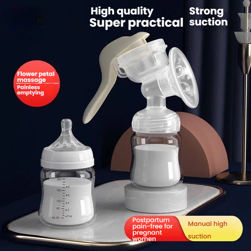 Breast pump manual large suction painless milking machine pregnant postpartum supplies breast pump silent milk collector non-electric.