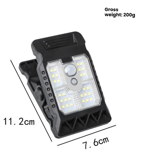 Solar lighting clips outdoor lights human body induction super bright lights waterproof 8 hours home camping balcony lights courtyard.