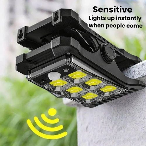 Solar lighting clips outdoor lights human body induction super bright lights waterproof 8 hours home camping balcony lights courtyard.