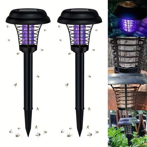 Solar mosquito killer home courtyard mosquito repellent lawn lamp yard garden mosquito repellent artifact outdoor waterproof pest control lamp