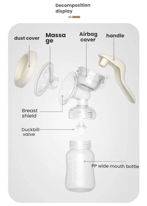 Breast pump manual large suction painless milking machine pregnant postpartum supplies breast pump silent milk collector non-electric.