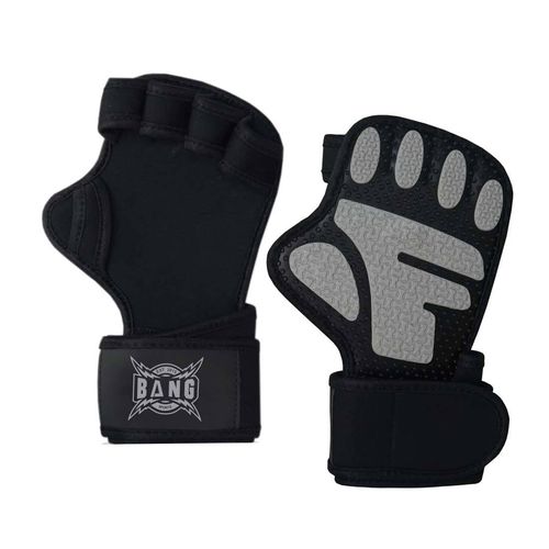 Leather Weight Lifting Gloves with Strap