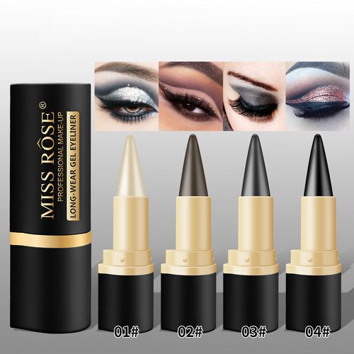 Natural Black Smokey Water Activated Smudge Proof Gel Eyeliner Extensions Pen Custom Logo Cream Eyeliner Pencil Waterproof