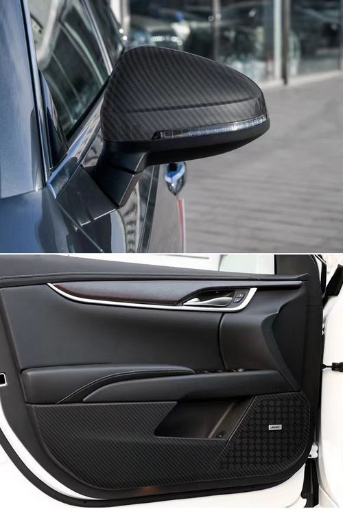 Rolo de vinil para envelopamento de carro em fibra de carbono preta com liberação de ar