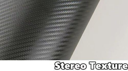 Rolo de vinil para envelopamento de carro em fibra de carbono preta com liberação de ar