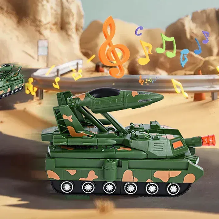 💝🤩Brinquedo de tanque de deformação infantil com iluminação e música🎮
