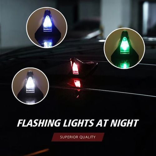 Luz de advertência solar de barbatana de tubarão para carro