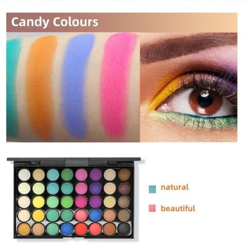 Paleta de sombras para os olhos com 40 cores - Paleta de maquiagem para os olhos.