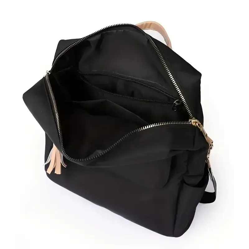 Mochila de moda conversível antirroubo simples, mochila de viagem casual feminina, mochila escolar