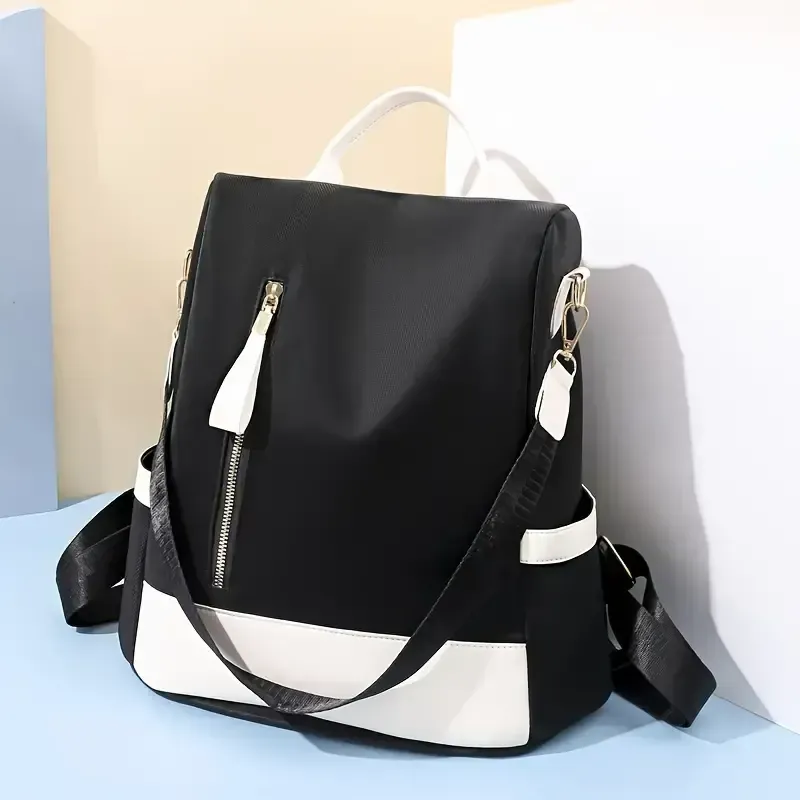 Mochila de viagem anti-roubo Bolsa escolar anti-roubo de grande capacidade Bolsa de ombro leve e reversível