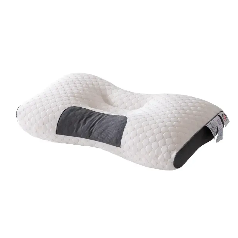 Almofada de pescoço com massagem tricotada para dormir, macia