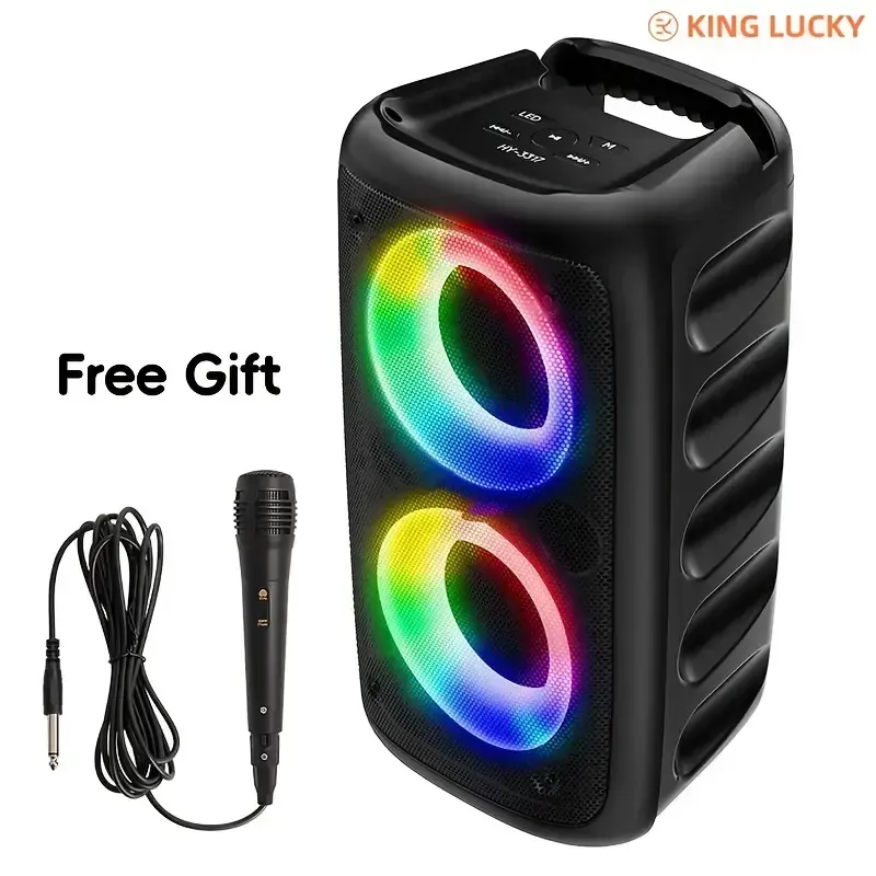Gravadora sem fios KING LUCKY HY-3317 com microfone.