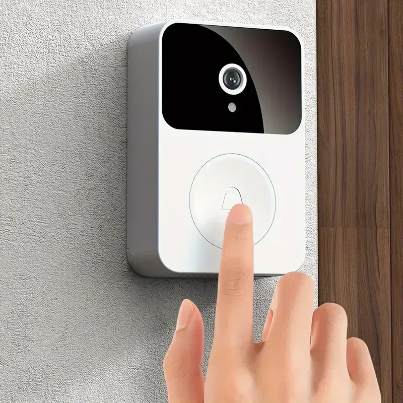 Campainha de Vídeo, Câmera de Campainha Sem Fio com Comunicação Bidirecional, Wi-Fi, HD, Visão Noturna, Controle Remoto via Aplicativo, Instalação Fácil, Câmeras HD para Segurança Residencial  分享