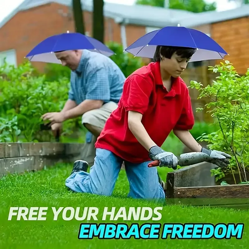 Chapeau parapluie à bandeau élastique avec protection UV pour le camping et la pêche