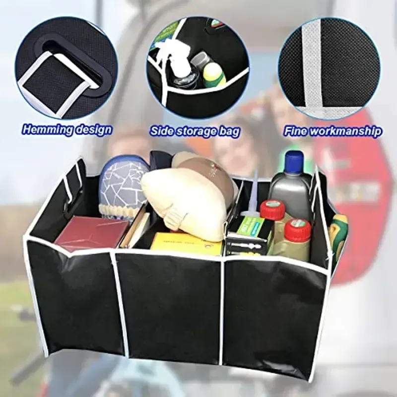 Organizador de porta-bagagens de carro universal dobrável portátil