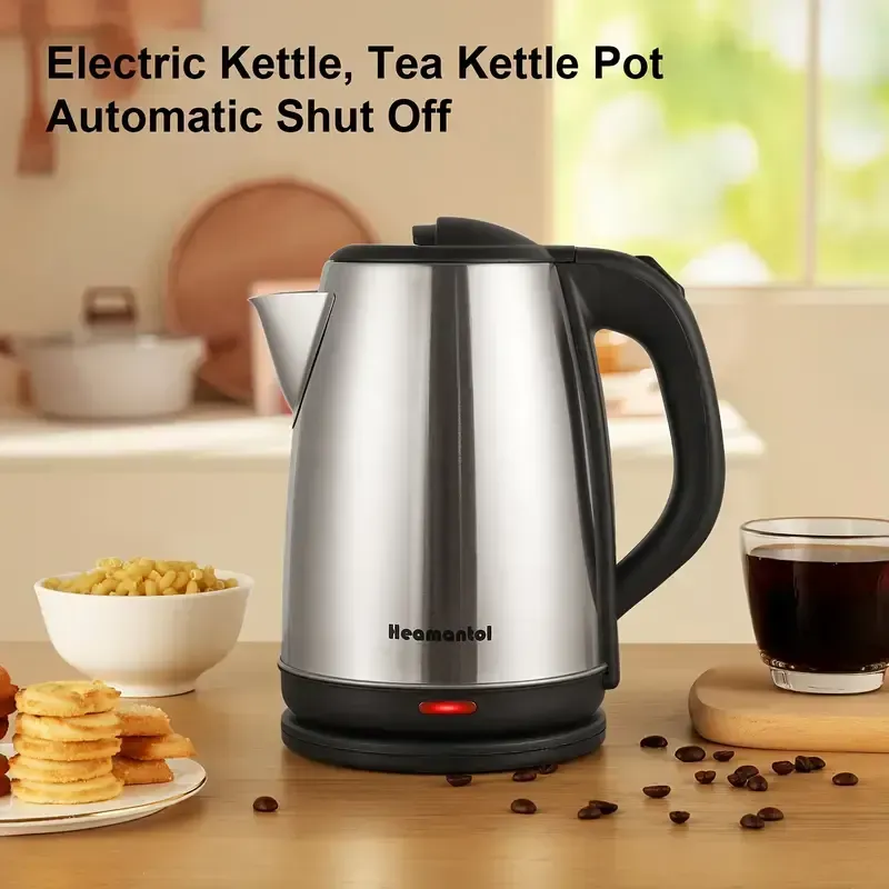 Bouilloire électrique Heamantol, bouilloire à eau chaude de 700W, théière et bouilloire, arrêt automatique et protection contre la surchauffe.