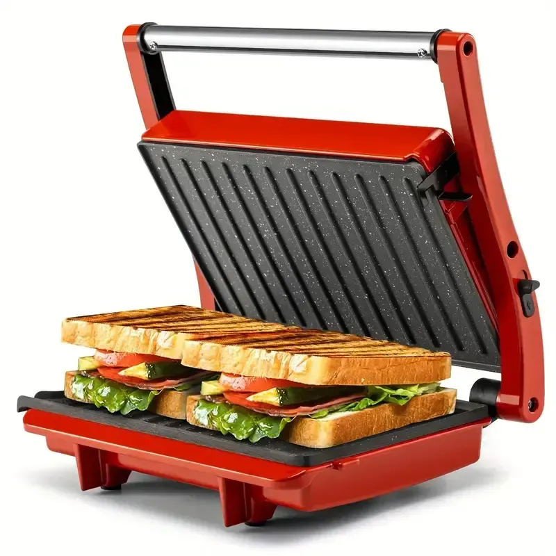 Grill elétrico de interior SUSTEAS 3 em 1 e prensa para panini