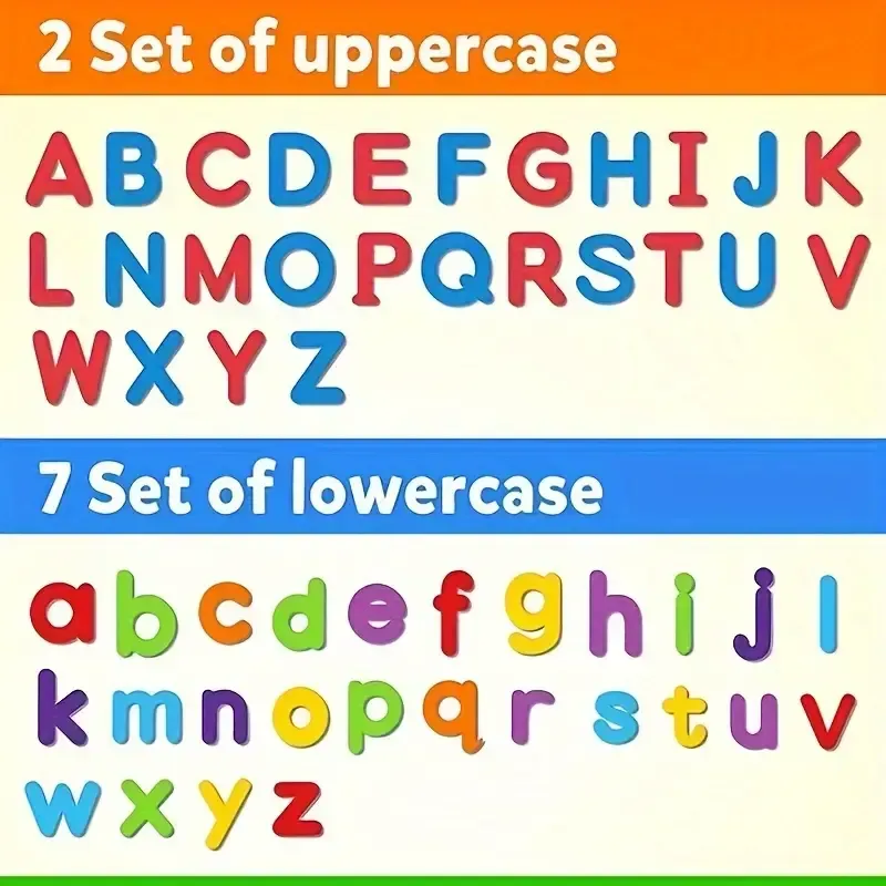 Coogam Back-to-school Season Magnetic Letters 234 Pcs, Uppercase Lowercase Foam Alphabet ABC Fridge Magnets, Educational Toy Set For Classroom Kids Learning Spelling With Magnetic Board And Storage Box