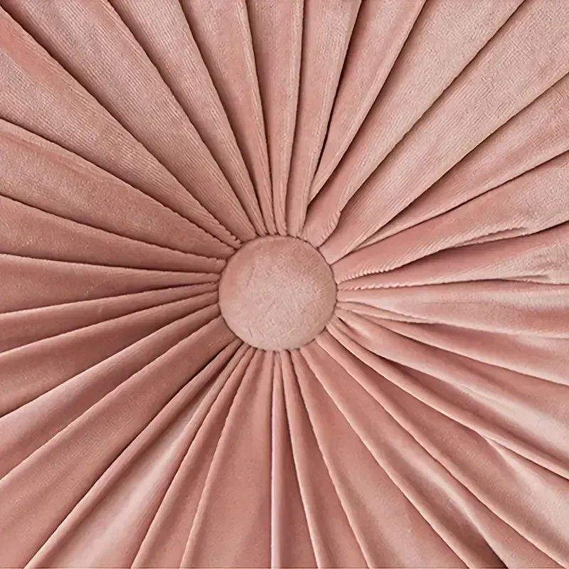 Almofada de abóbora Almofada de veludo de cor sólida Sala de estar Futon redondo Almofada de janela saliente Almofada de sofá Tatami Decoração para casa