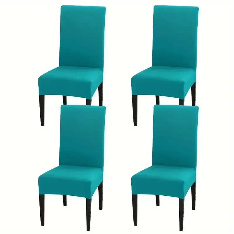 Conjunto de 4 peças de capa elástica para cadeira de jantar e cozinha em casa