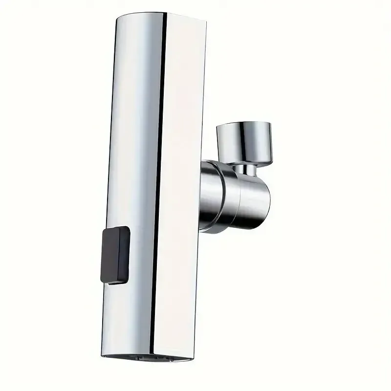 Adaptador de torneira multifuncional universal ABS, fluxo em cascata de 3 velocidades, cabeça de spray giratória à prova de respingos, sem necessidade de eletricidade, fácil instalação, atualização elegante