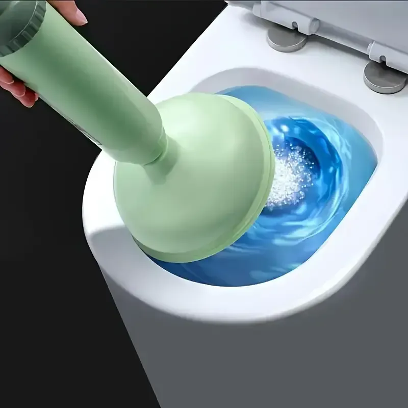 Ventouse de toilette manuelle facile à utiliser - Déboucheur à pression d'air, sans piles requis, idéal pour le nettoyage domestique