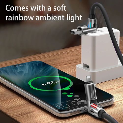 Cabo de dados de liga de alumínio de silicone líquido 4 em 1 100 W 4 em 1 funcional super rápido USB tipo C para iPhone para Samsung Xiaomi Redmi, Oneplus e Xiaomi OnePlus, cabo de carregamento USB C e sincronização de dados