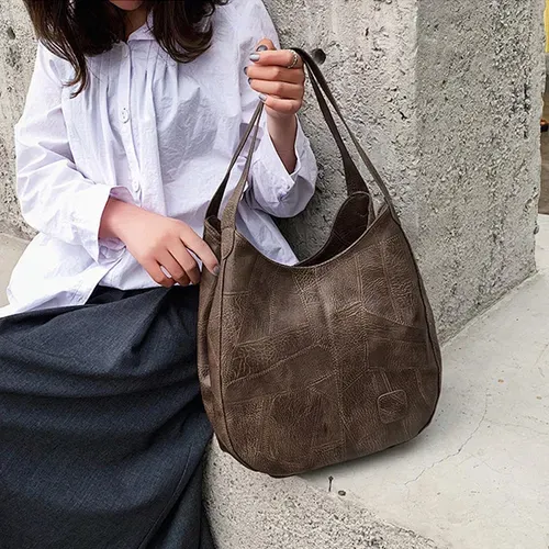 2025 Novos Produtos Retro Couro Macio Bolsa de Ombro Feminina