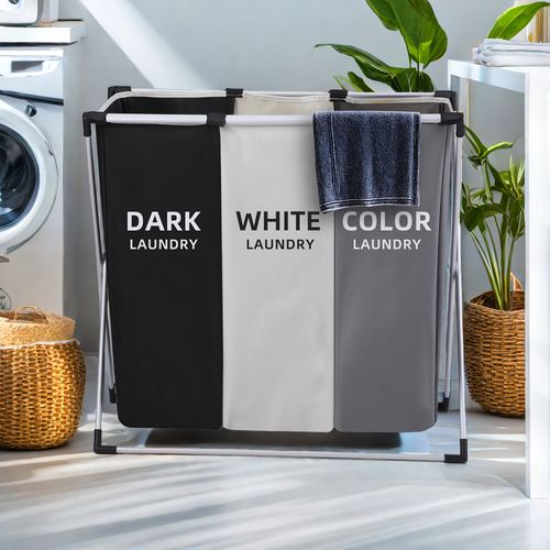 Cesto de roupa suja de grande capacidade para pc, cesto de roupa suja durável para casa, dormitório universitário, cesto de armazenamento de roupa suja