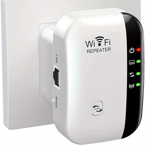 1pc Extensor WiFi Amplificador de Sinal de Até 2640 pés quadrados A Mais Nova Geração, Repetidor de Internet Sem Fio, Amplificador de Longo Alcance com Porta Ethernet, Ponto de Acesso, Configuração de 1 Toque, Compatível com Alexa N300 100g 287125988