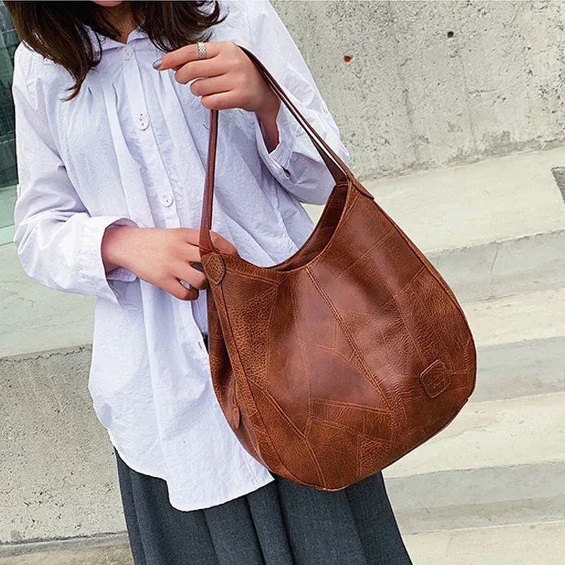 2025 Novos Produtos Retro Couro Macio Bolsa de Ombro Feminina