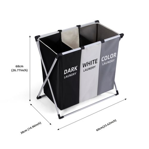 Cesto de roupa suja de grande capacidade para pc, cesto de roupa suja durável para casa, dormitório universitário, cesto de armazenamento de roupa suja