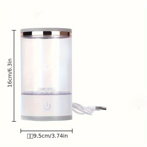 Limpador de pincéis de maquilhagem alimentado por USB - sem bateria, sem cheiro, acessório de beleza essencial para o regresso às aulas