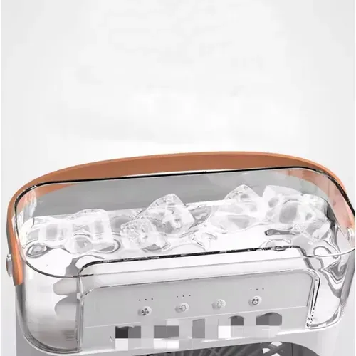 Mini ventilador USB umidificador de névoa de 5 furos com iluminação