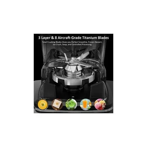 Liquidificador e moedor industrial Silver Crest 2L 8500W com 2 jarras 2339