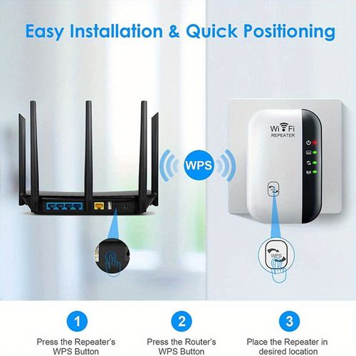 1pc Extensor WiFi Amplificador de Sinal de Até 2640 pés quadrados A Mais Nova Geração, Repetidor de Internet Sem Fio, Amplificador de Longo Alcance com Porta Ethernet, Ponto de Acesso, Configuração de 1 Toque, Compatível com Alexa N300 100g 287125988