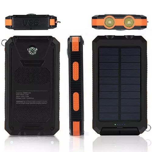 2025 Super 20000mAh USB Carregador Portátil Banco de Energia Solar para Telemóvel, Energia Solar Móvel, Energia Móvel, Carregador Portátil para Todos os Dispositivos - Longa Duração, Campismo de Viagem, Lanterna LED, Bússola e Fivela de Caminhada, O Melhor Presente para Festival