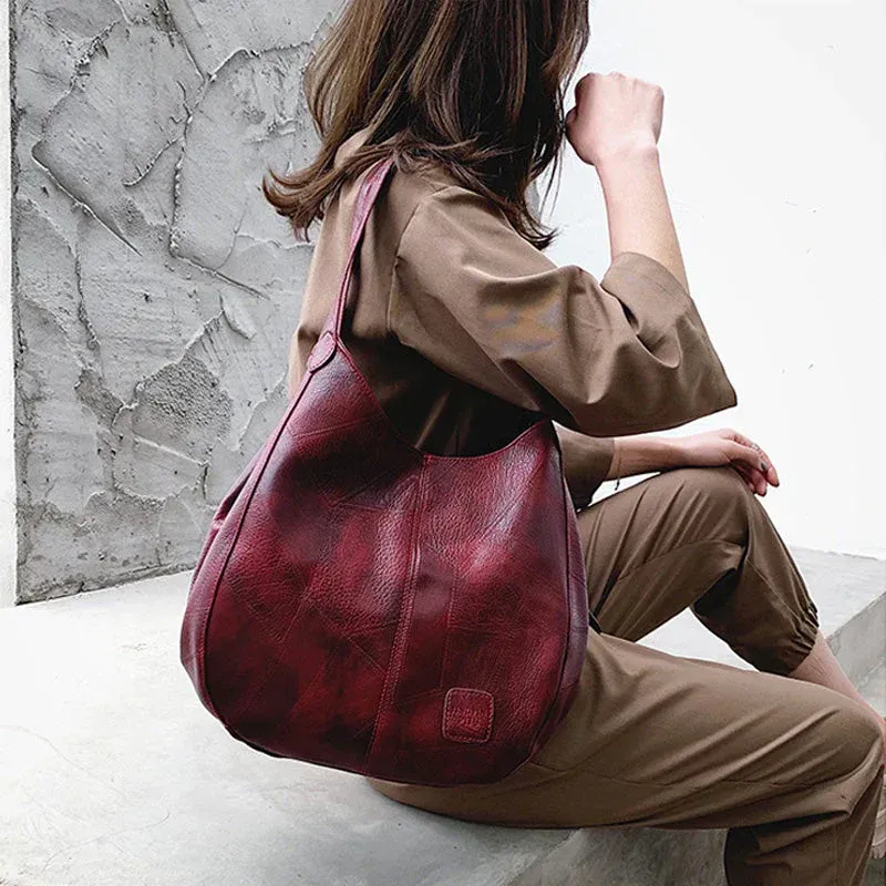 2025 Novos Produtos Retro Couro Macio Bolsa de Ombro Feminina